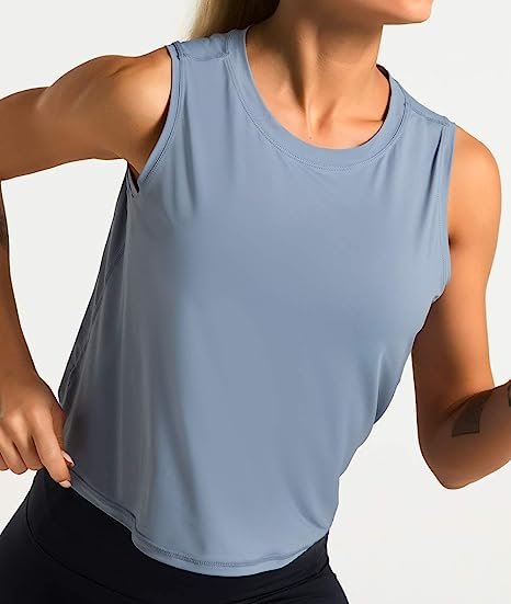 Women's Sleeveless Yoga Top Workout Cool T-Shirt