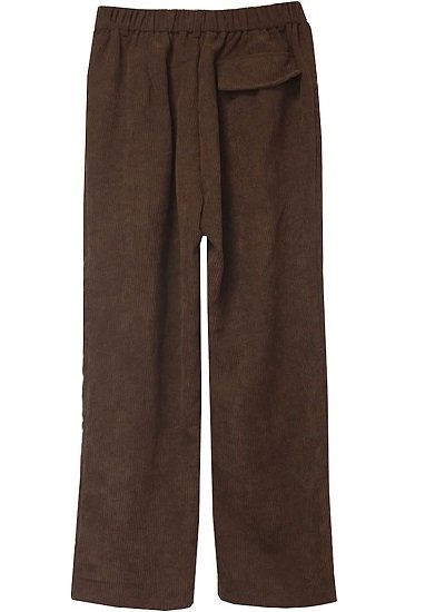 Women's Vintage High Waisted Straight Leg Corduroy Pants Trouser
