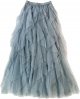 Women's Long Rainbow A Line Tulle Tutu Skirts Tiered Skirt Petticoat